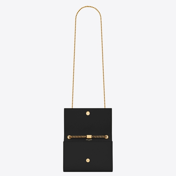 YSL Saint Laurent KATE SMALL CHAIN BAG IN GRAIN DE POUDRE LEATHER! MSRP $2100 - Picture 11 of 16